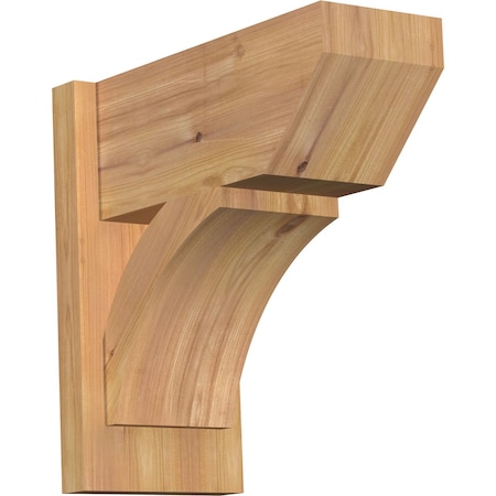 Ekena Millwork Thorton Slat Smooth Outlooker, Western Red Cedar, 7 1/2"W x 16"D x 16"H OUT08X16X16THR06SWR